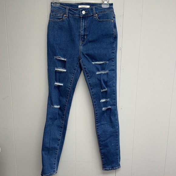 PacSun Womens Super High Rise Jegging Jeans Size 25 Stretch Denim Distressed - Picture 1 of 10
